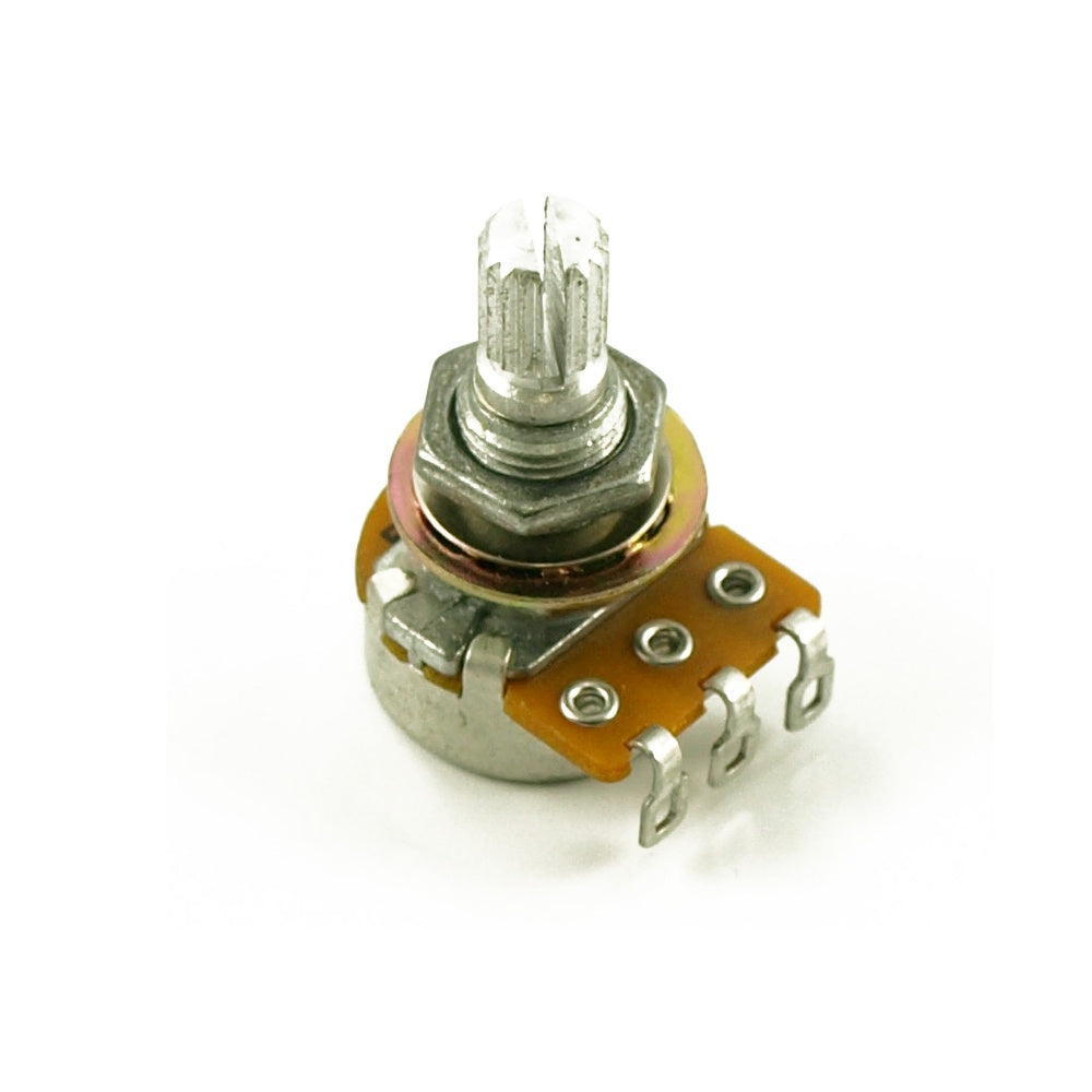 Alpha 500k Mini Pot Audio Taper 24 Spline Split Shaft Guitar Pot
