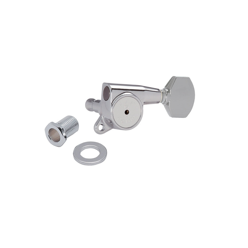 Gotoh SG381 Series 6 In Line Tuning Machines Locking and Height Adjustable Posts 16:1 Gear Ratio