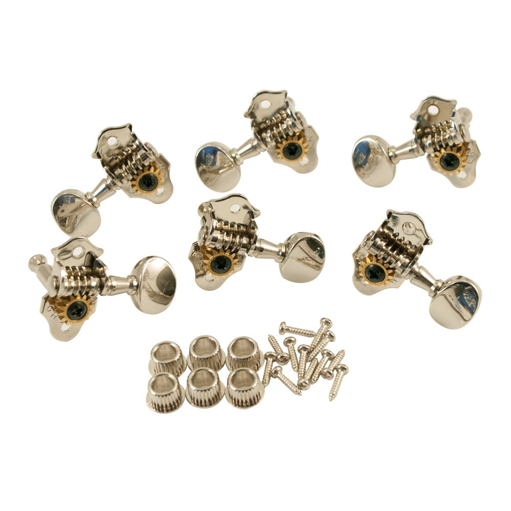 Grover Sta-Tite Tuners 3 Per Side Vertical Nickel Tuning Machines