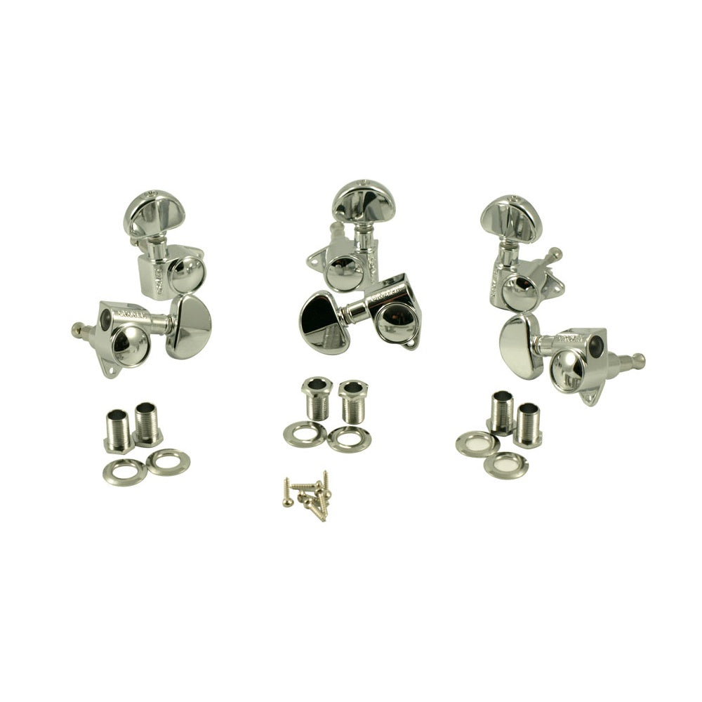 Grover Original Rotomatic 3 Aside 14:1 Gear Ratio Tuning Machines