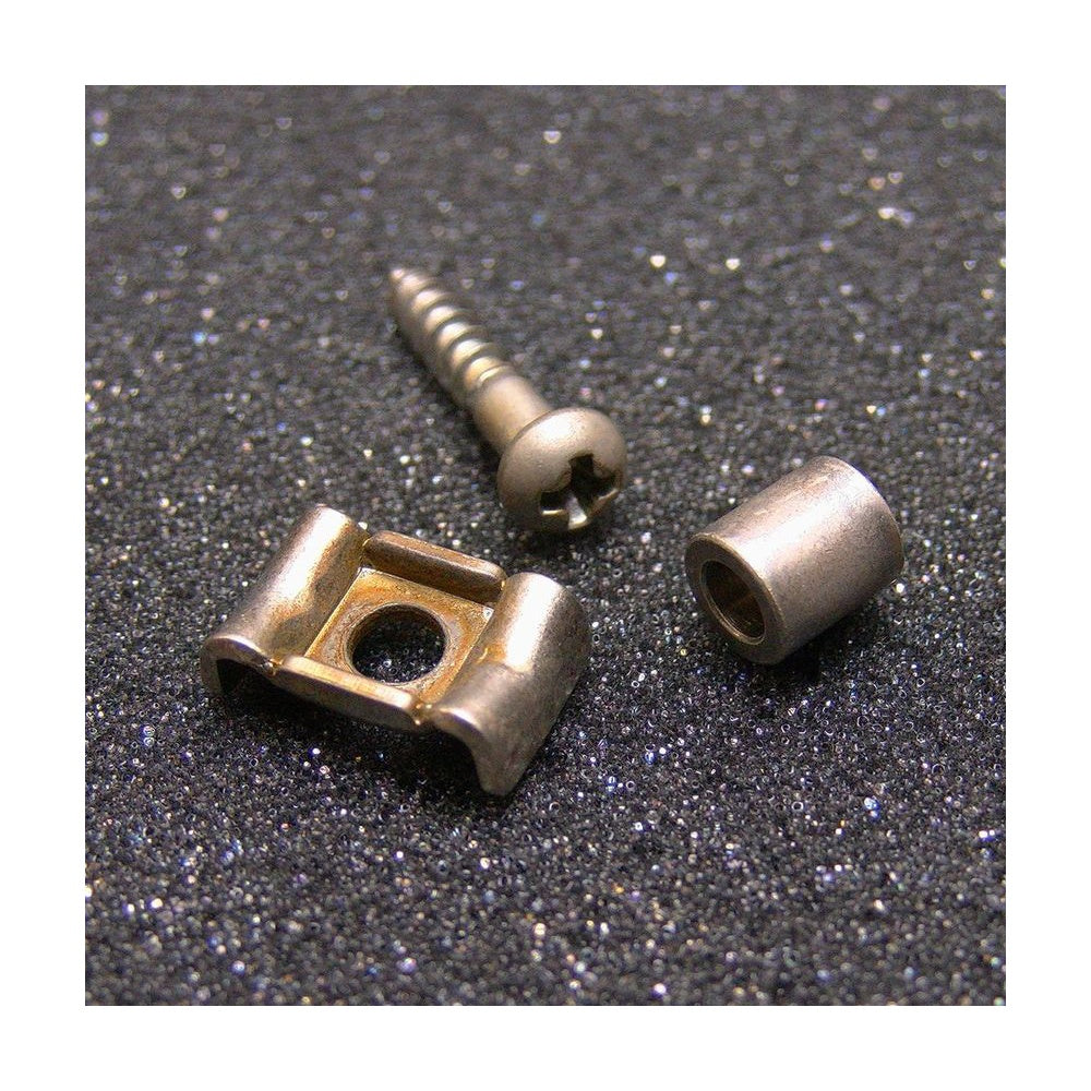 Gotoh Nickel String Retainer with Screw and Spacer Aged Finish