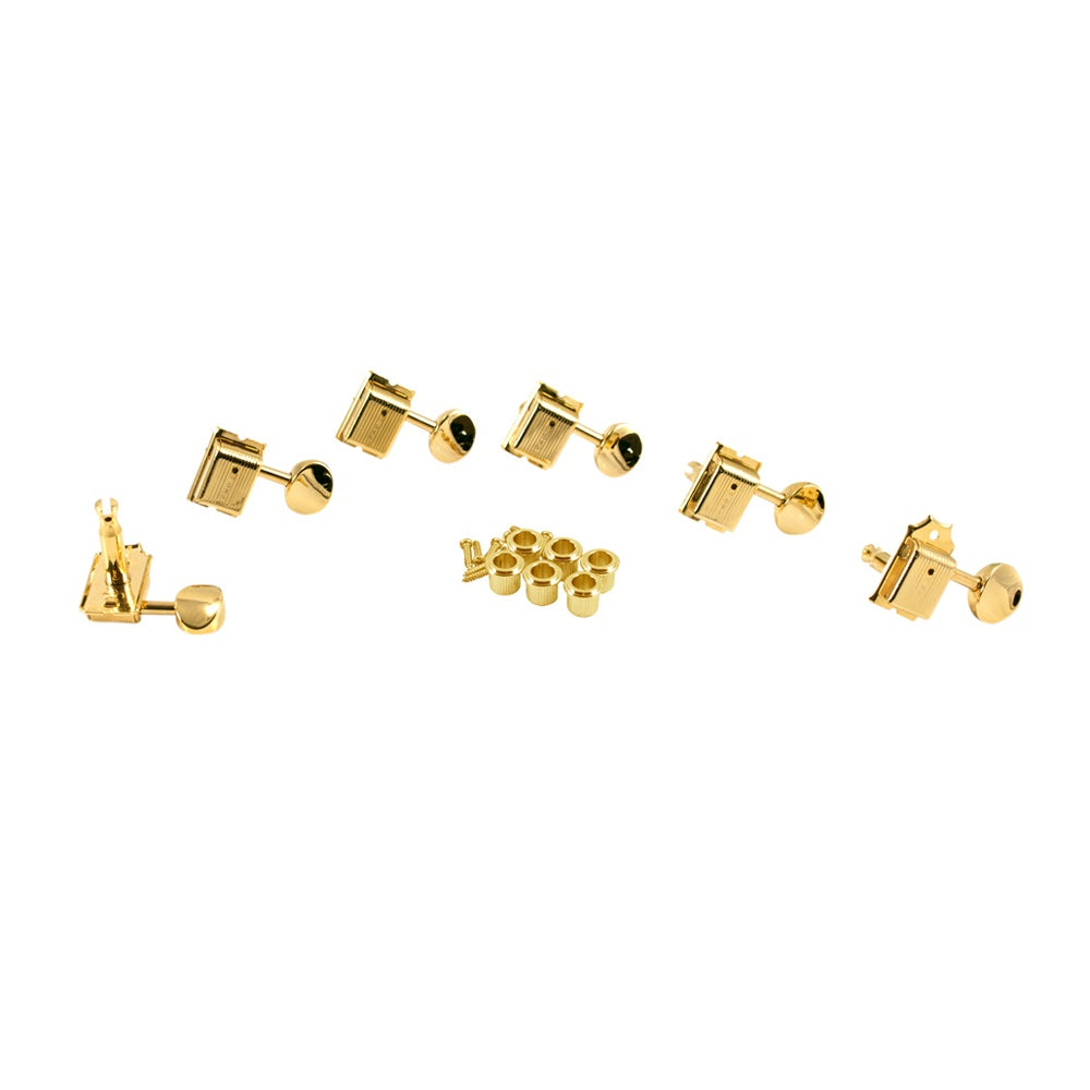 Kluson Traditional 6 in line tuners with single line Kluson stamp