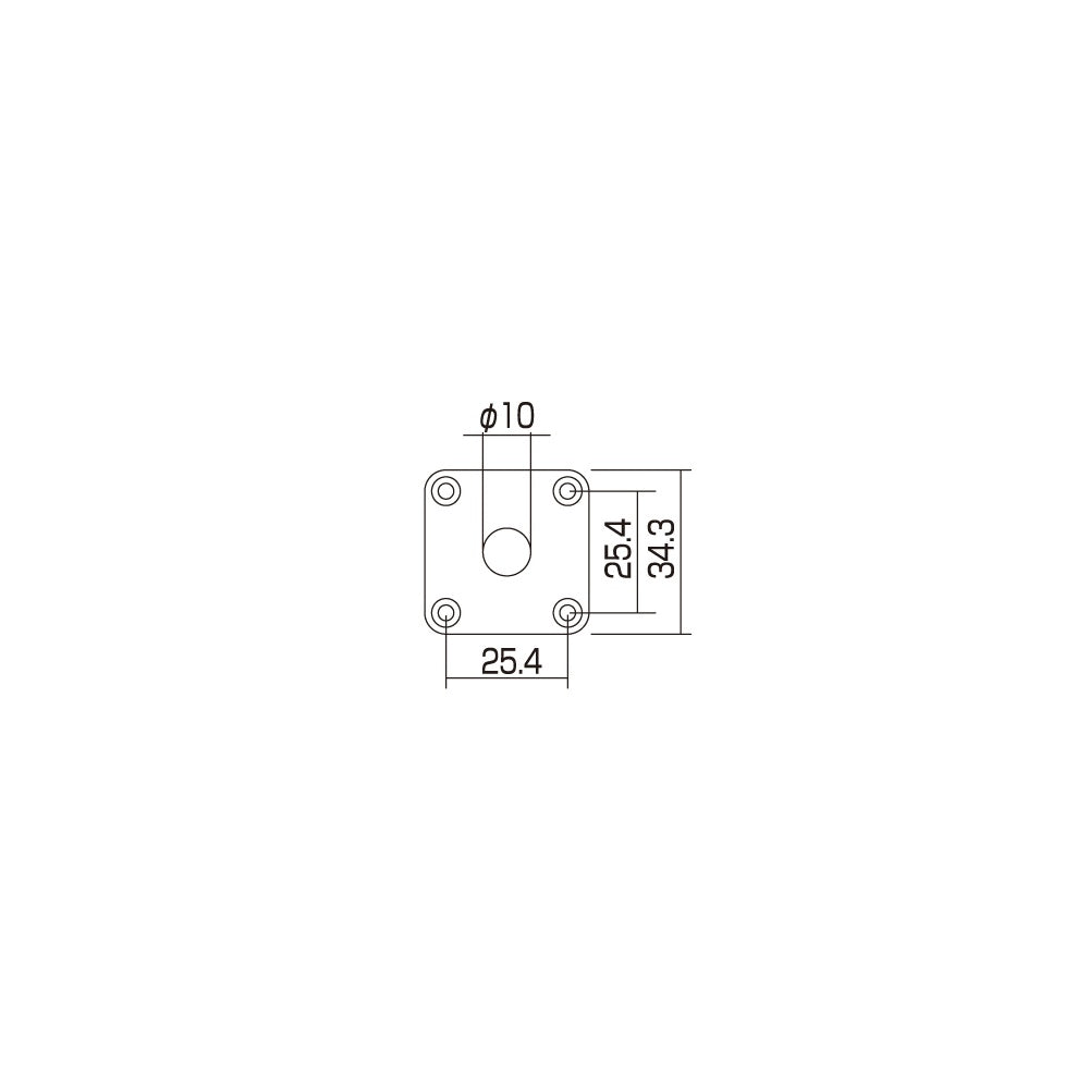 Gotoh Square Metal Jackplate