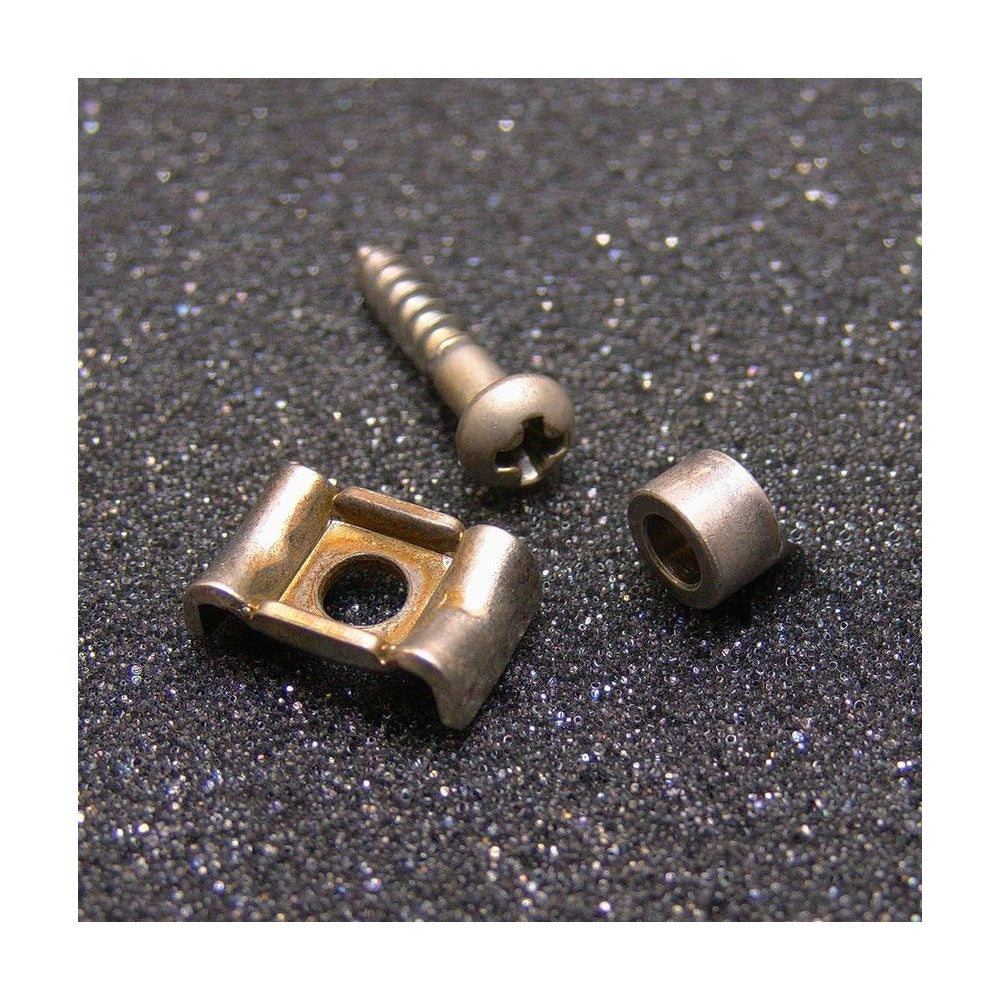 Gotoh Nickel String Retainer with Screw and Spacer Aged Finish