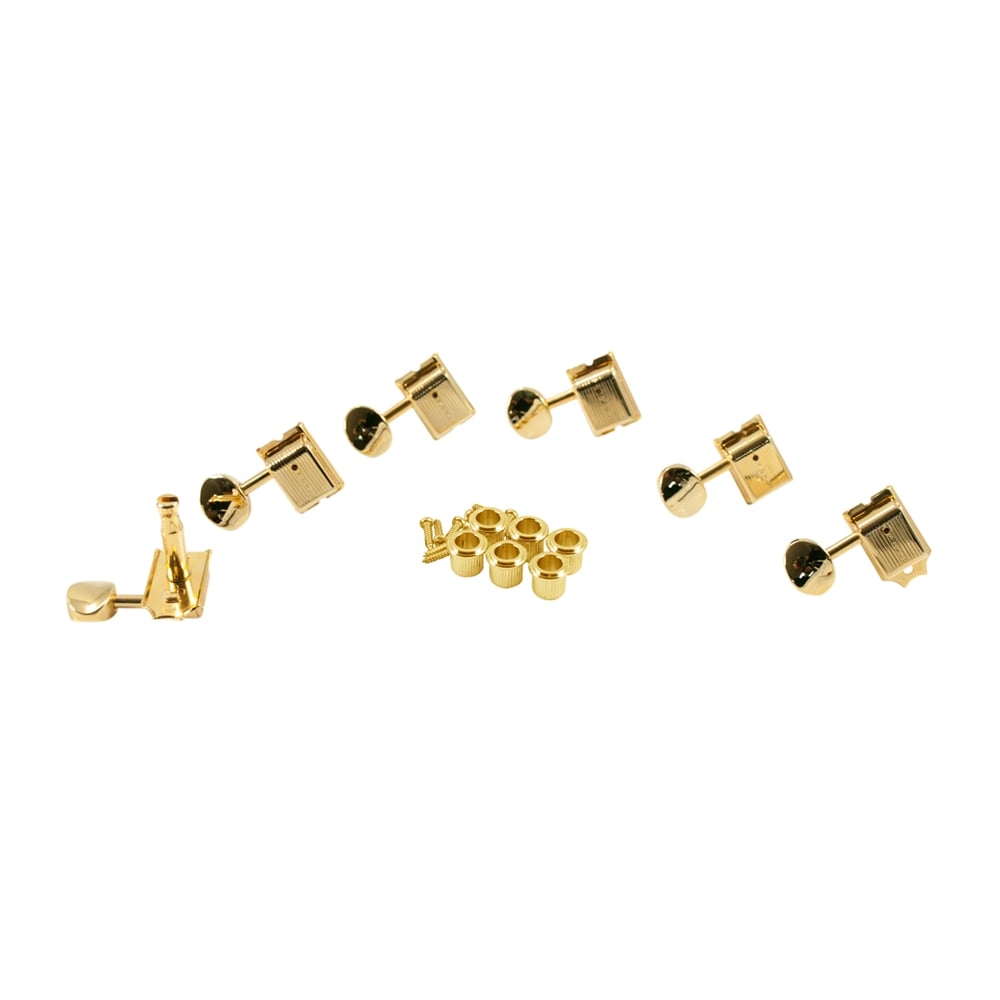 Kluson Traditional 6 in line tuners with single line Kluson stamp