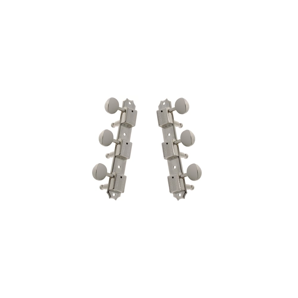 Grover Vintage 138 Series 3 On A Plate Tuners, Round Metal Buttons