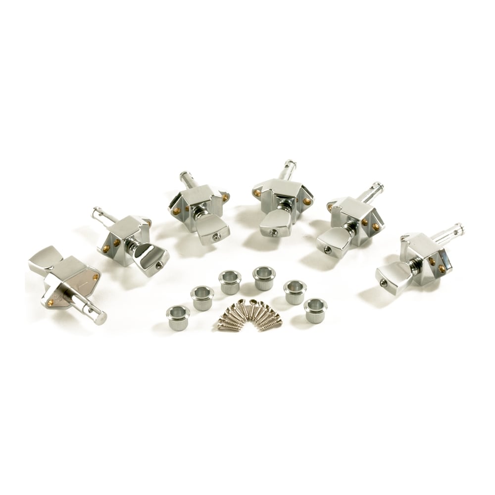 Kluson Firebird 6 In Line Treble Set Of Banjo Tuners with Metal Keystone Buttons