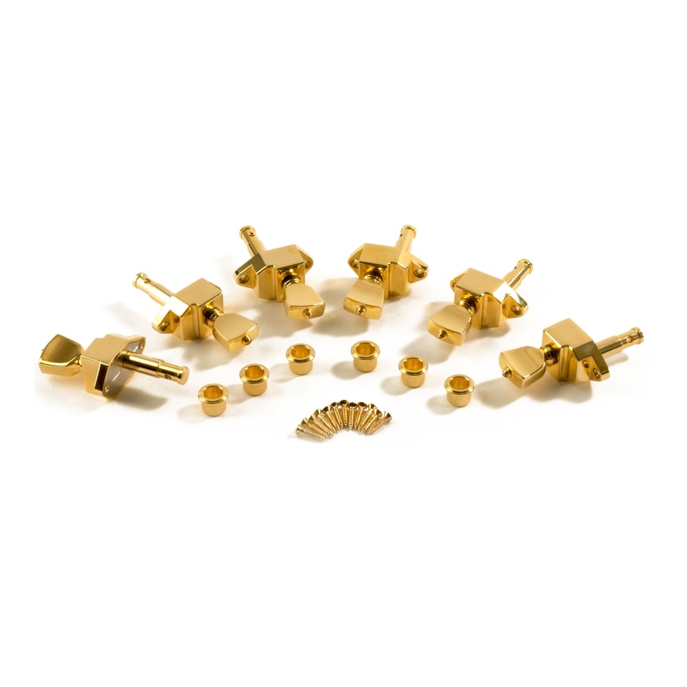 Kluson Firebird 6 In Line Treble Set Of Banjo Tuners with Metal Keystone Buttons