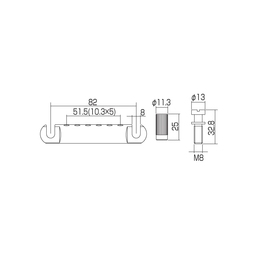Gotoh Stop Tailpiece - Aluminium
