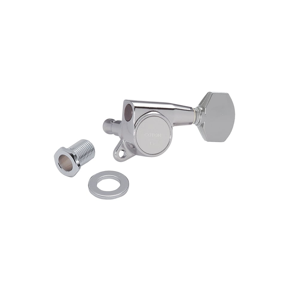Gotoh SG381 Series 6 In Line with Straight-Sided Mini Buttons 16:1 Gear Ratio Tuning Machines