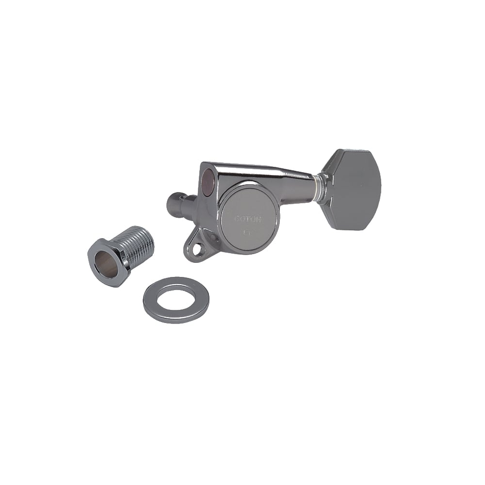 Gotoh SG381 Series 3 Aside Tuning Machines with Straight-Sided Mini Buttons 16:1 Gear Ratio