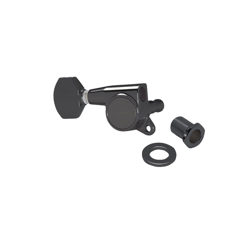 Gotoh SG381 Series 6 In Line with Straight-Sided Mini Buttons 16:1 Gear Ratio Tuning Machines