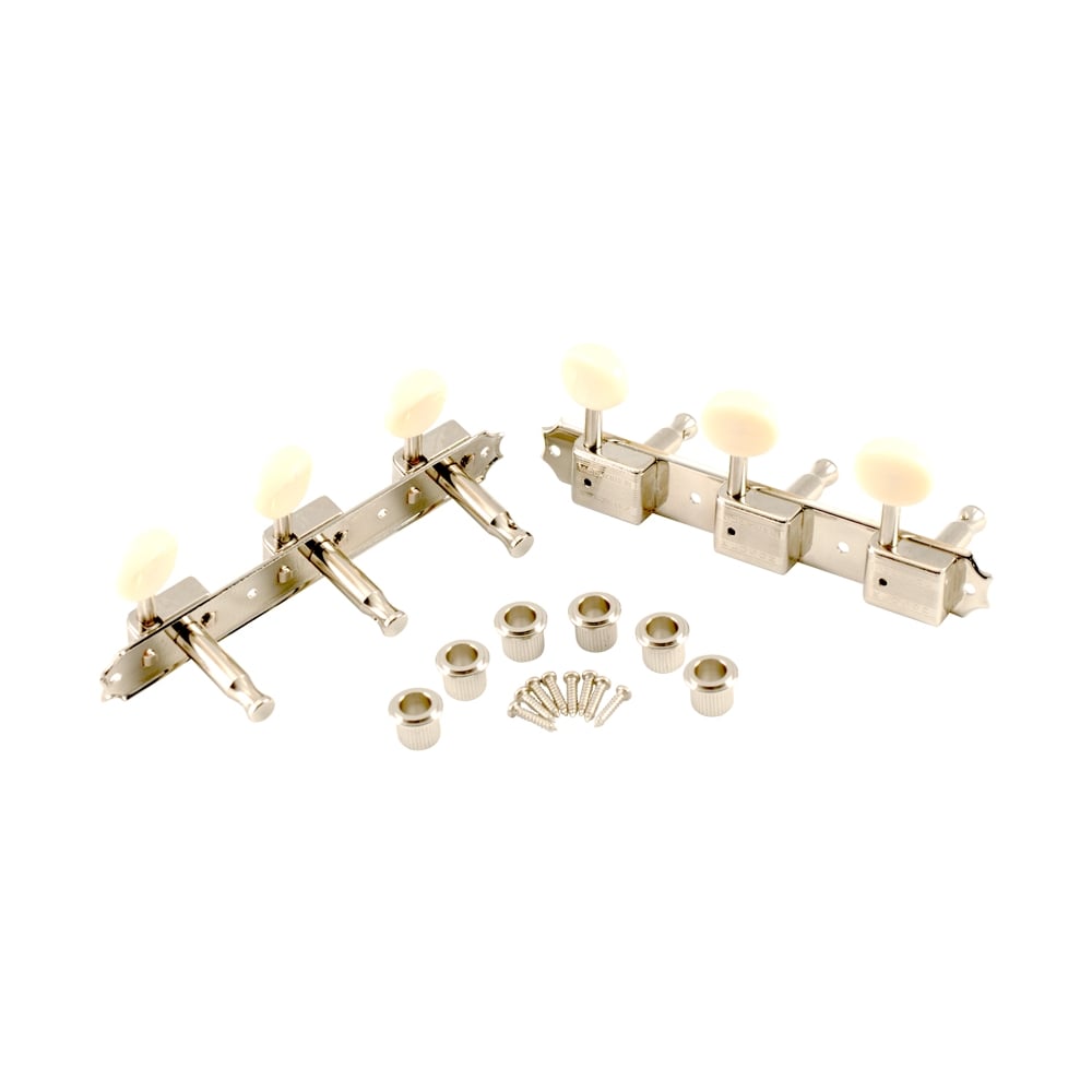 Kluson Supreme 3 Per Side 18:1 Gear Ratio Oval Cream Plastic Button Tuning Machines