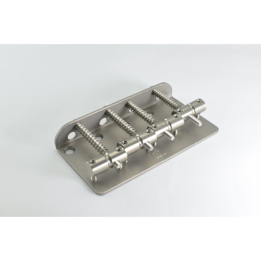 KTS Titanium Vintage Style Bass Bridge Set - Titanium saddles and titanium bridge plate