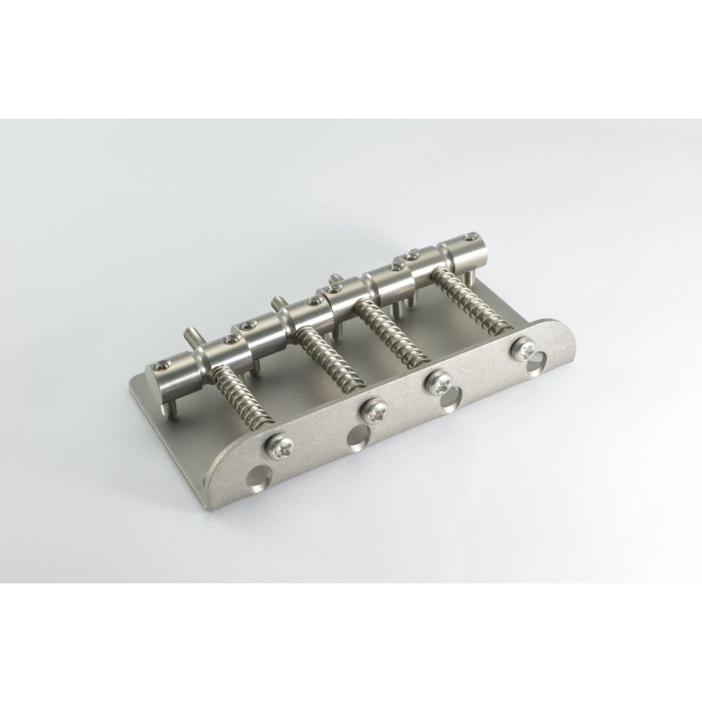 KTS Titanium Vintage Style Bass Bridge Set - Titanium saddles and titanium bridge plate