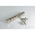 KTS Titanium Vintage ABR-1 Style Bridge Set, Titanium Saddles mounted in a zinc bridge base