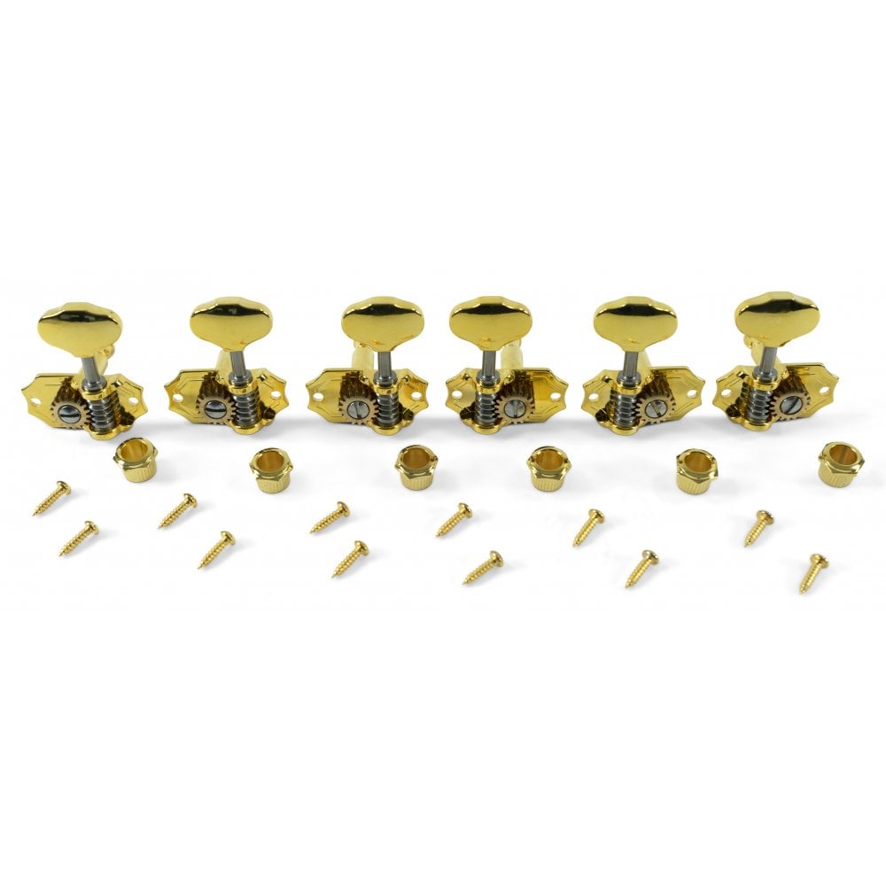 Kluson Prestige 18:1 Gear Ratio Open Gear 3+3 Rear Mounted Tuning Machines
