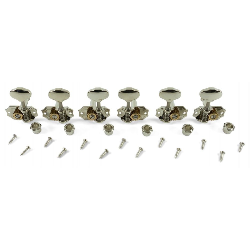 Kluson Prestige 18:1 Gear Ratio Open Gear 3+3 Rear Mounted Tuning Machines