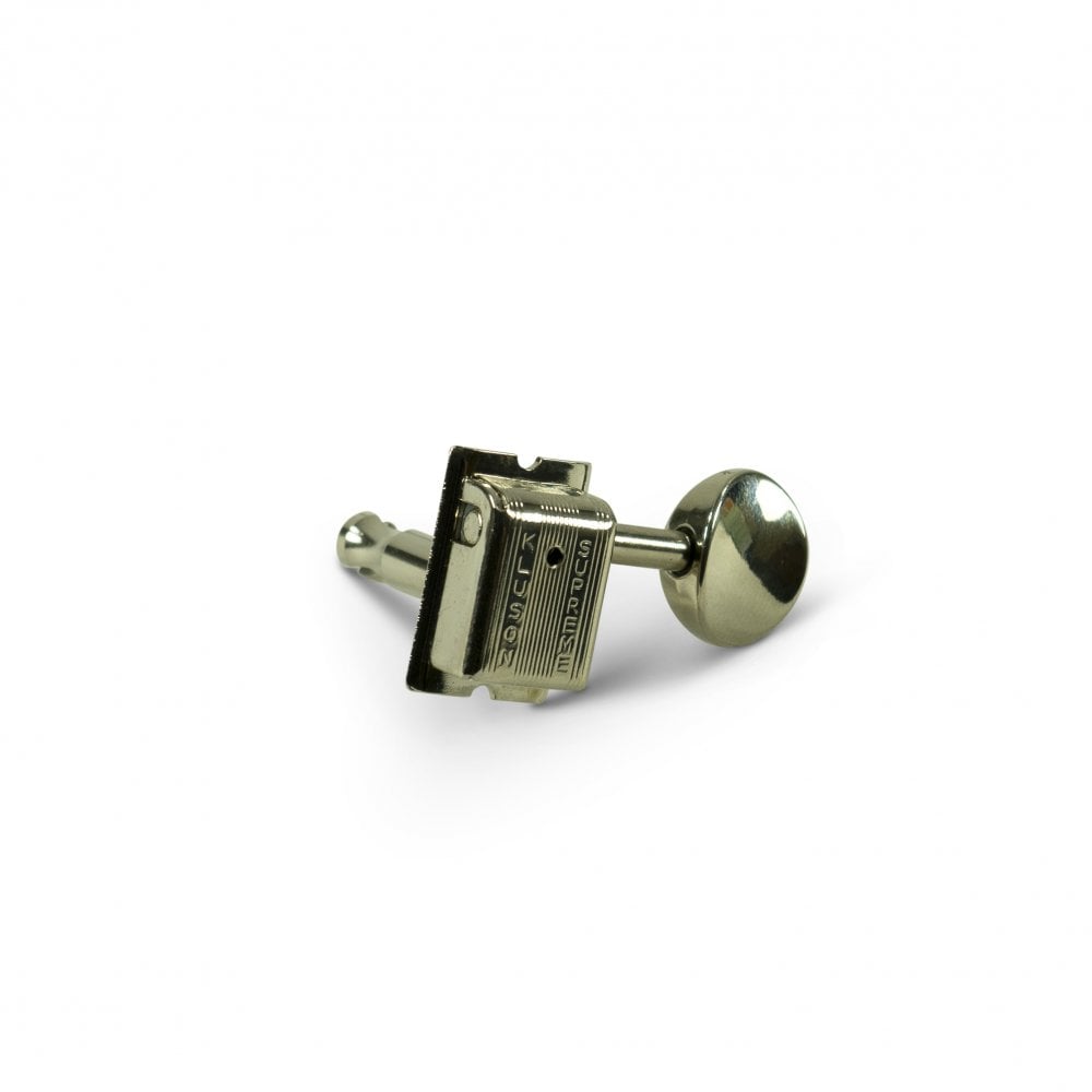Kluson Supreme 6 In Line Oval Metal Button Safety Post - 18:1 Gear Ratio Tuning Machines