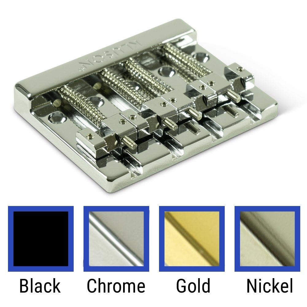 Kluson High Mass 4 String Bass Bridge Zinc With Brass Saddles