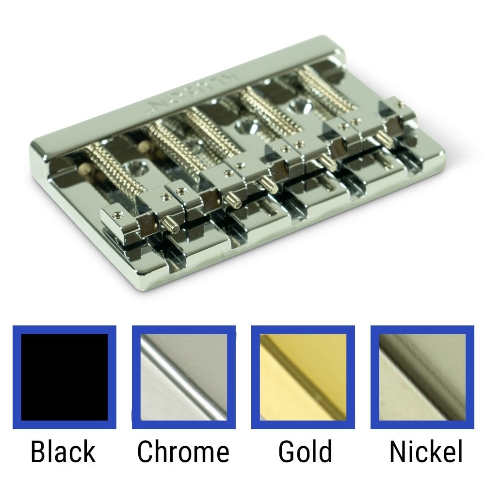 Kluson High Mass 5 String Bass Bridge Zinc with Brass Saddles