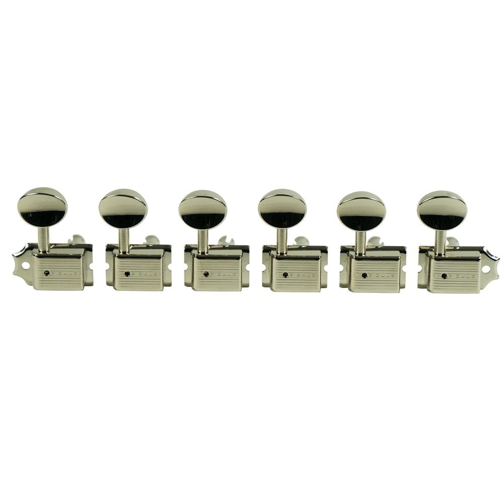 Kluson Traditional 6 in line tuners with single line Kluson stamp