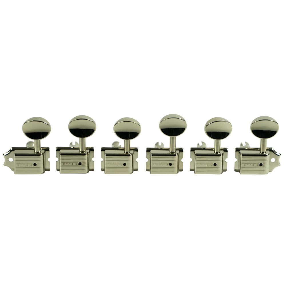 Kluson Traditional 6 in line tuners with single line Kluson stamp