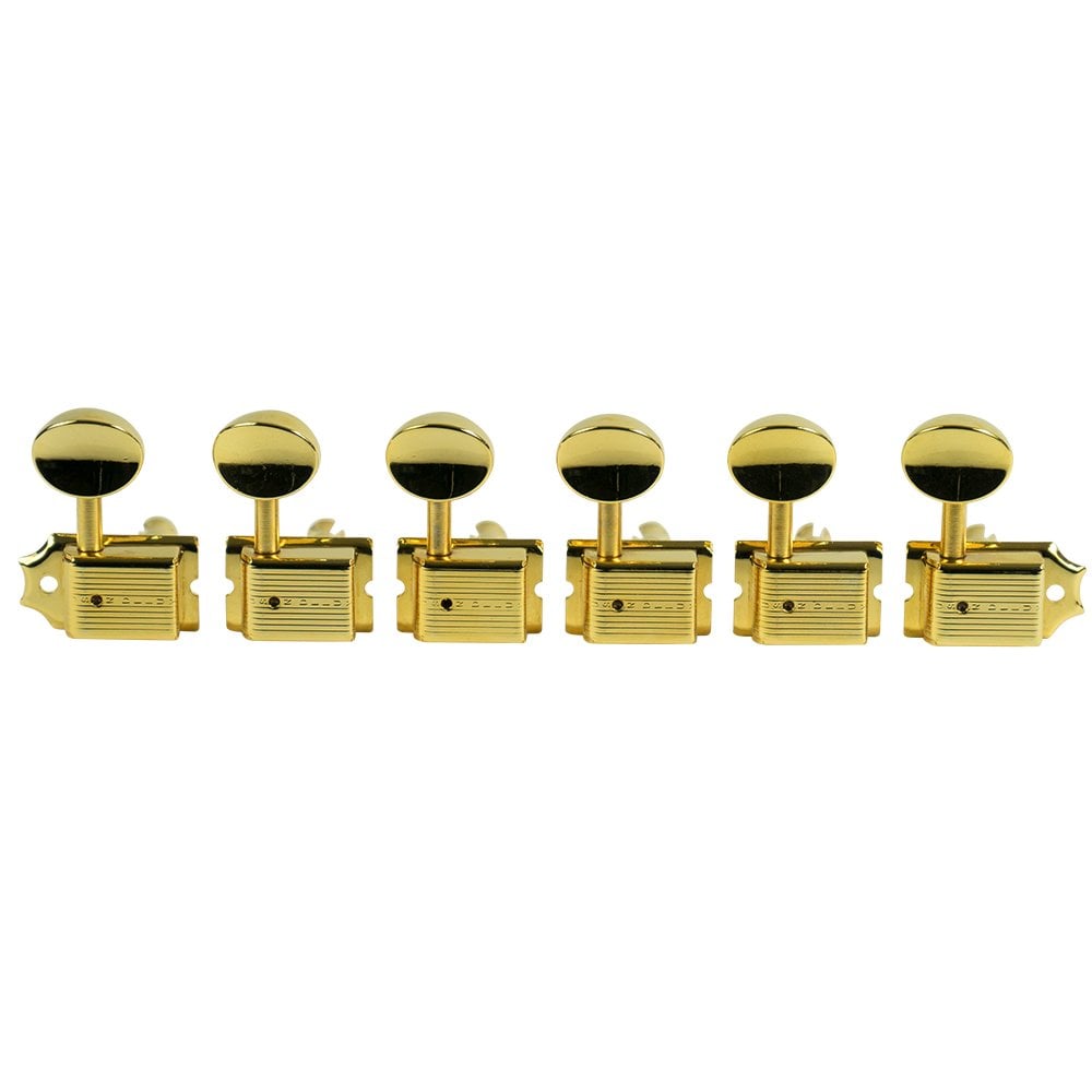 Kluson Traditional 6 in line tuners with single line Kluson stamp