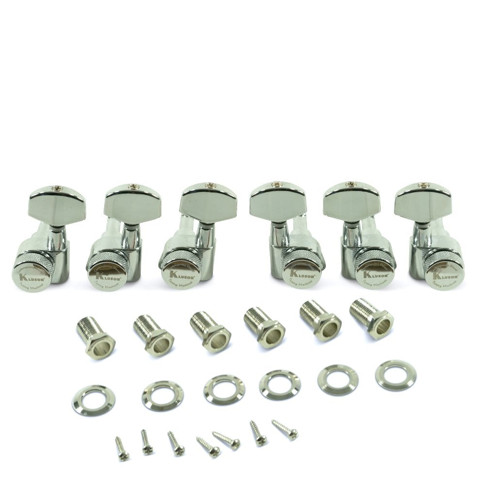 Kluson 3 Per Side Locking Contemporary Diecast Series Tuning Machines 19:1 Gear Ratio
