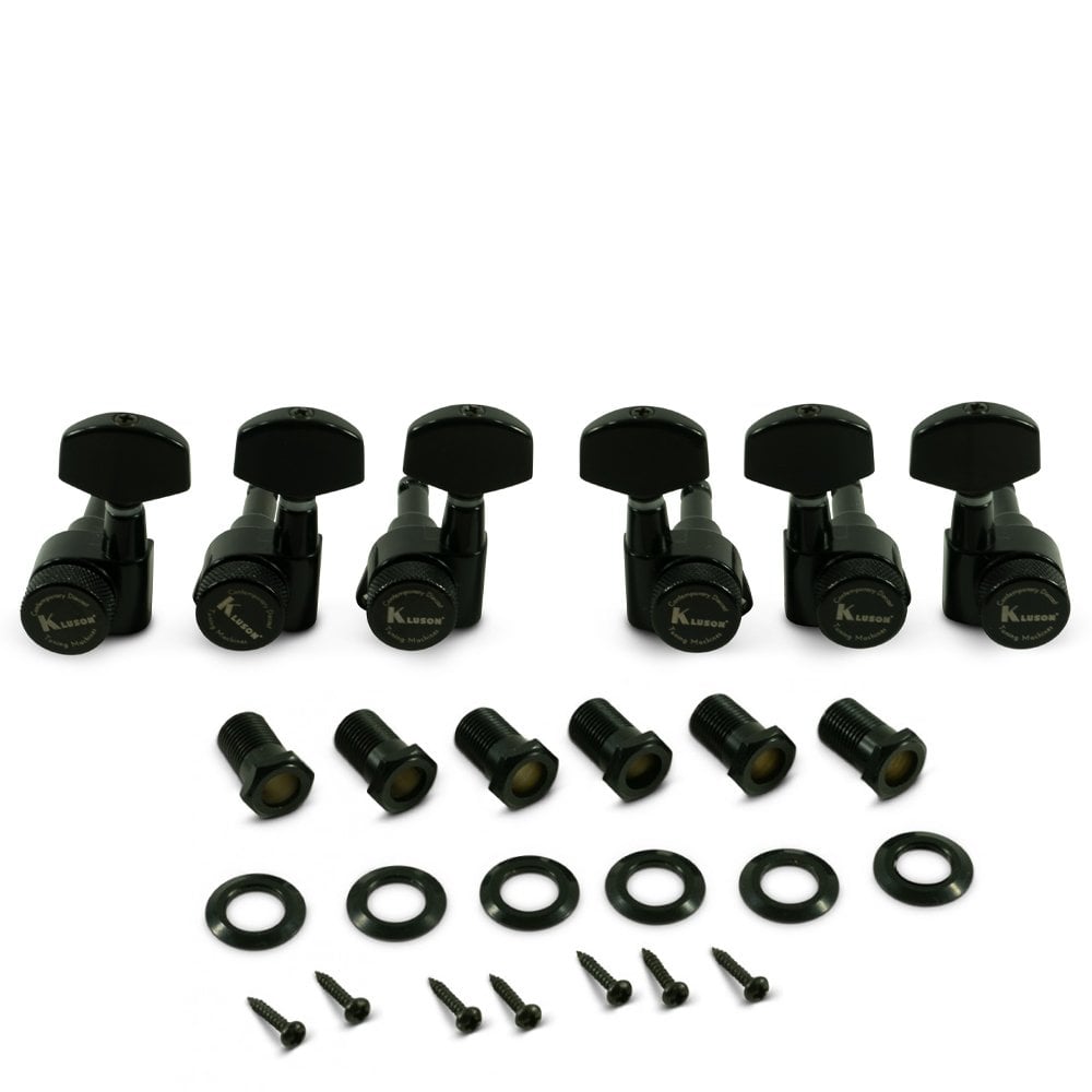 Kluson 3 Per Side Locking Contemporary Diecast Series Tuning Machines 19:1 Gear Ratio