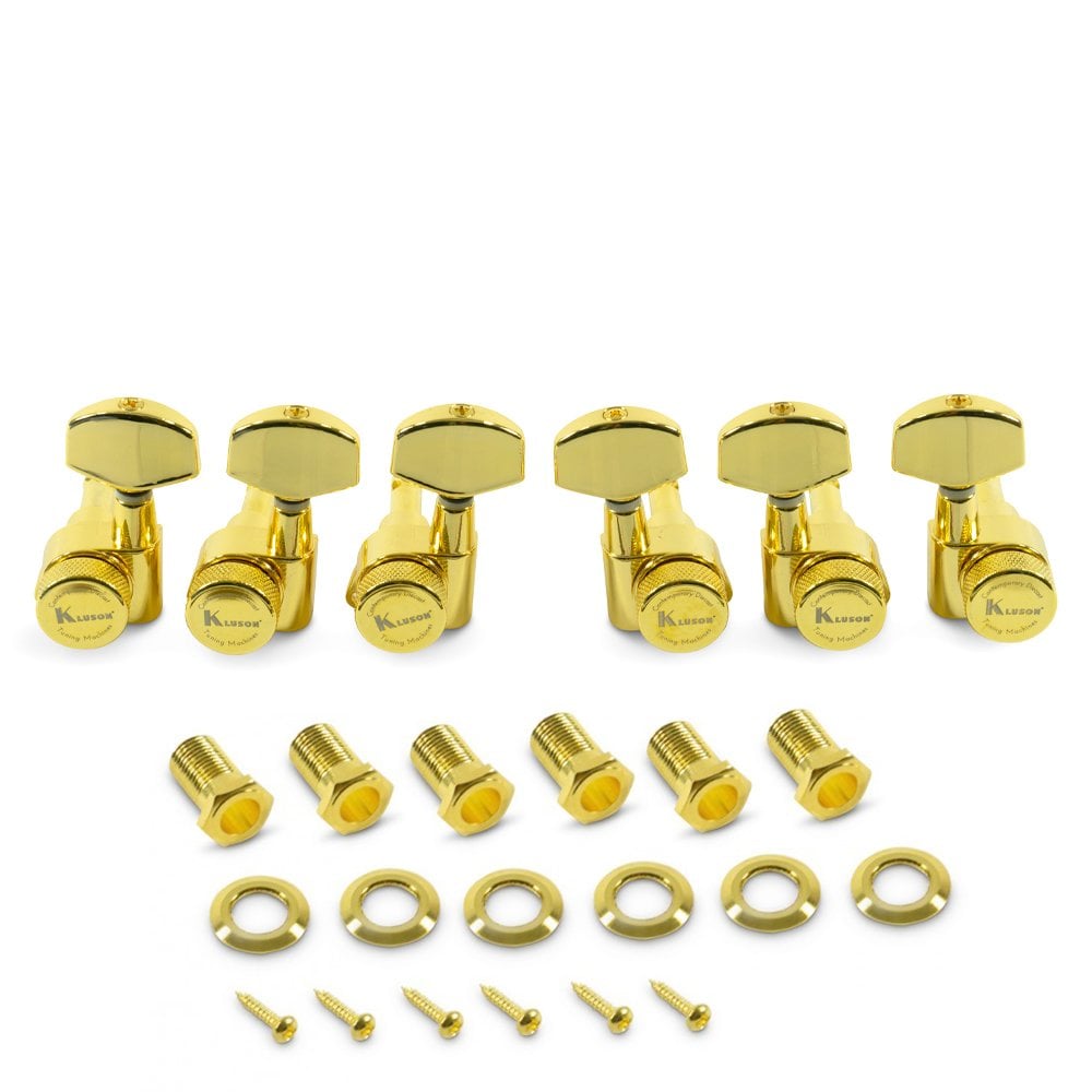 Kluson 3 Per Side Locking Contemporary Diecast Series Tuning Machines 19:1 Gear Ratio