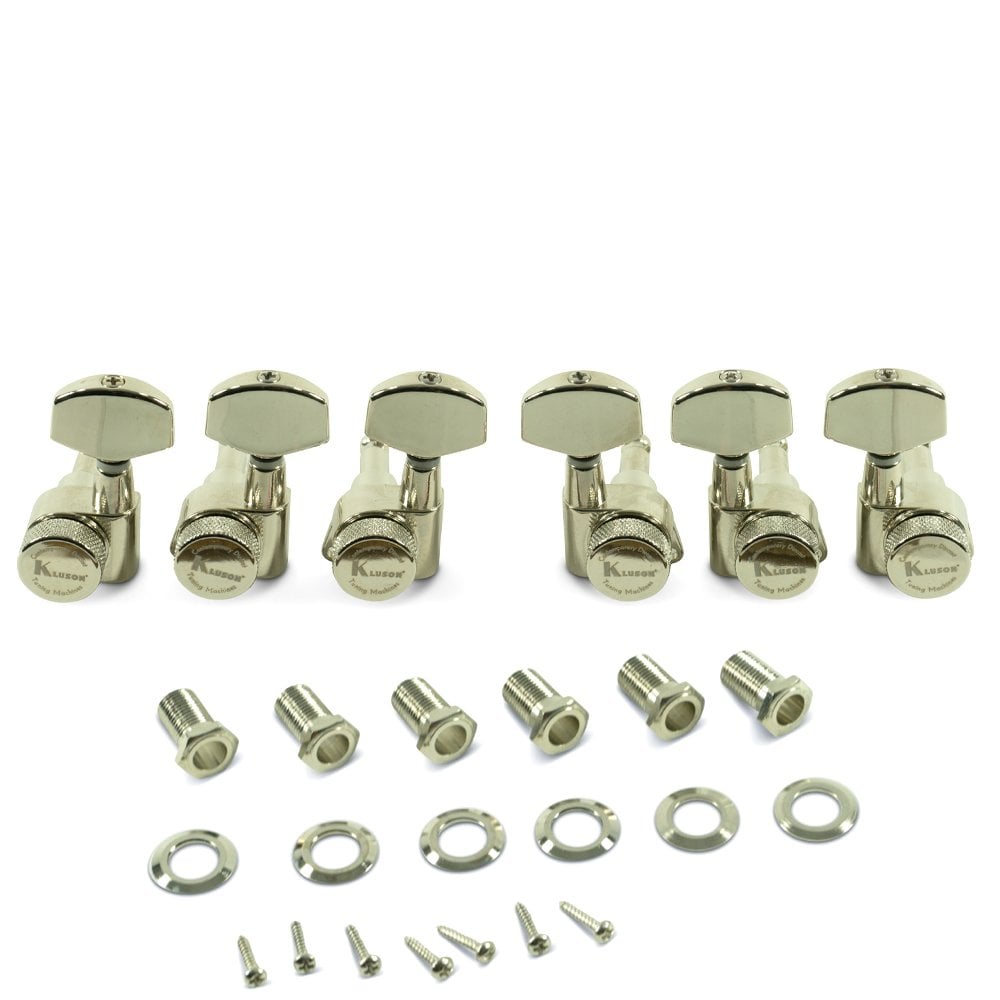 Kluson 3 Per Side Locking Contemporary Diecast Series Tuning Machines 19:1 Gear Ratio