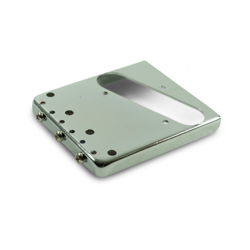 Kluson Steel Bridge for Tele with 3 Brass Saddles (Through Body Stringing)