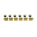 Kluson Traditional 6 In Line Tuners, Double Row Stamp, Locking