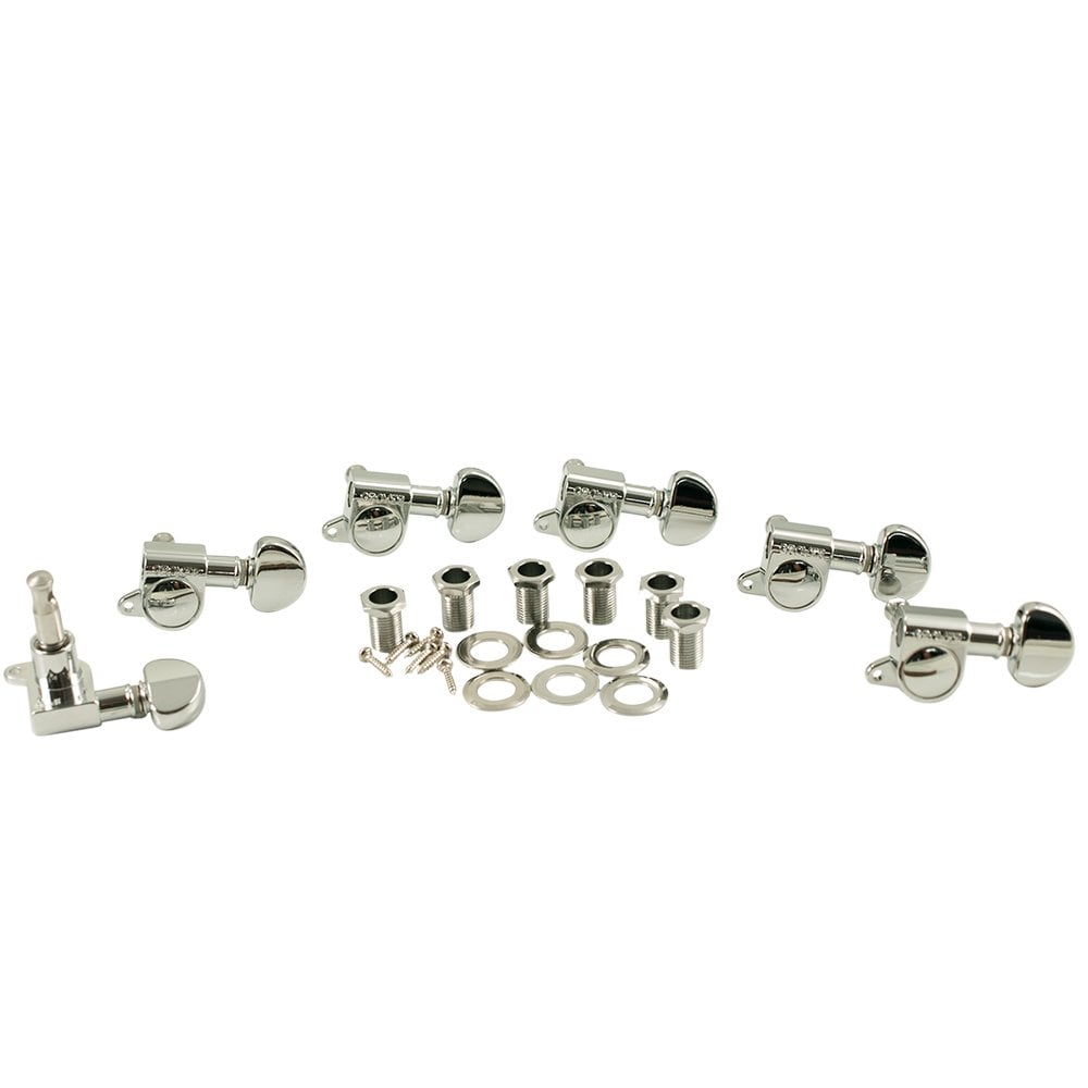 Grover Mini Rotomatic 6 In Line Tuning Machines 14:1 Gear Ratio 205 Series