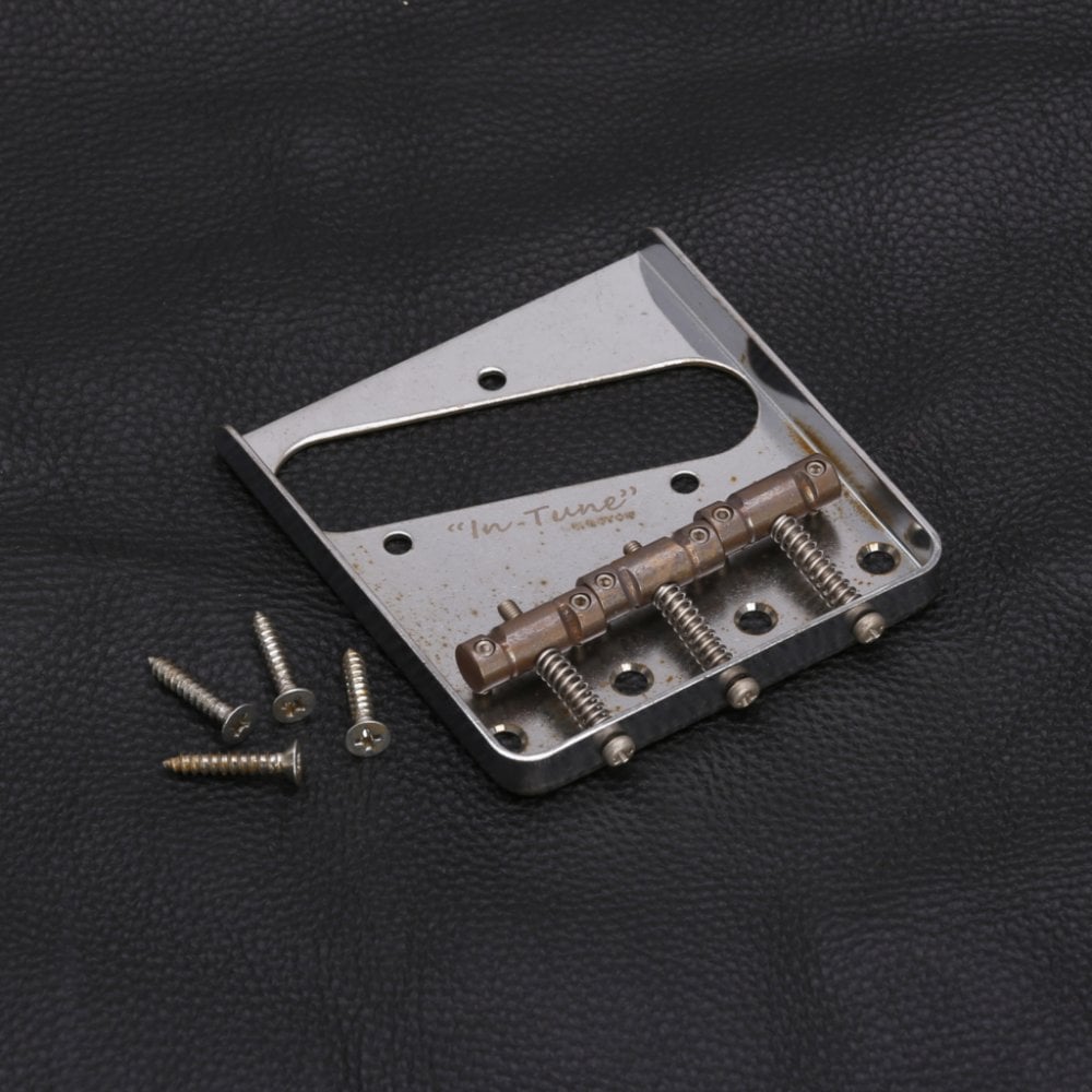 Gotoh Telecaster Bridge with Brass "In-Tune" Saddles, Aged Finish