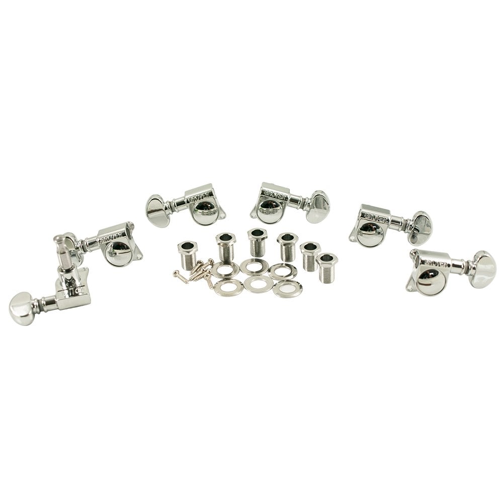 Grover Mid-Size Rotomatic 3 Aside Machine Heads 18:1 Gear Ratio