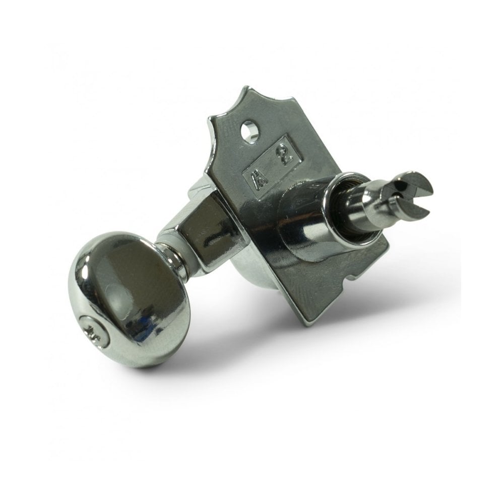 Kluson 6 In Line Revolution Series H-Mount Tuning Machines With Staggered Posts 19:1 Gear Ratio