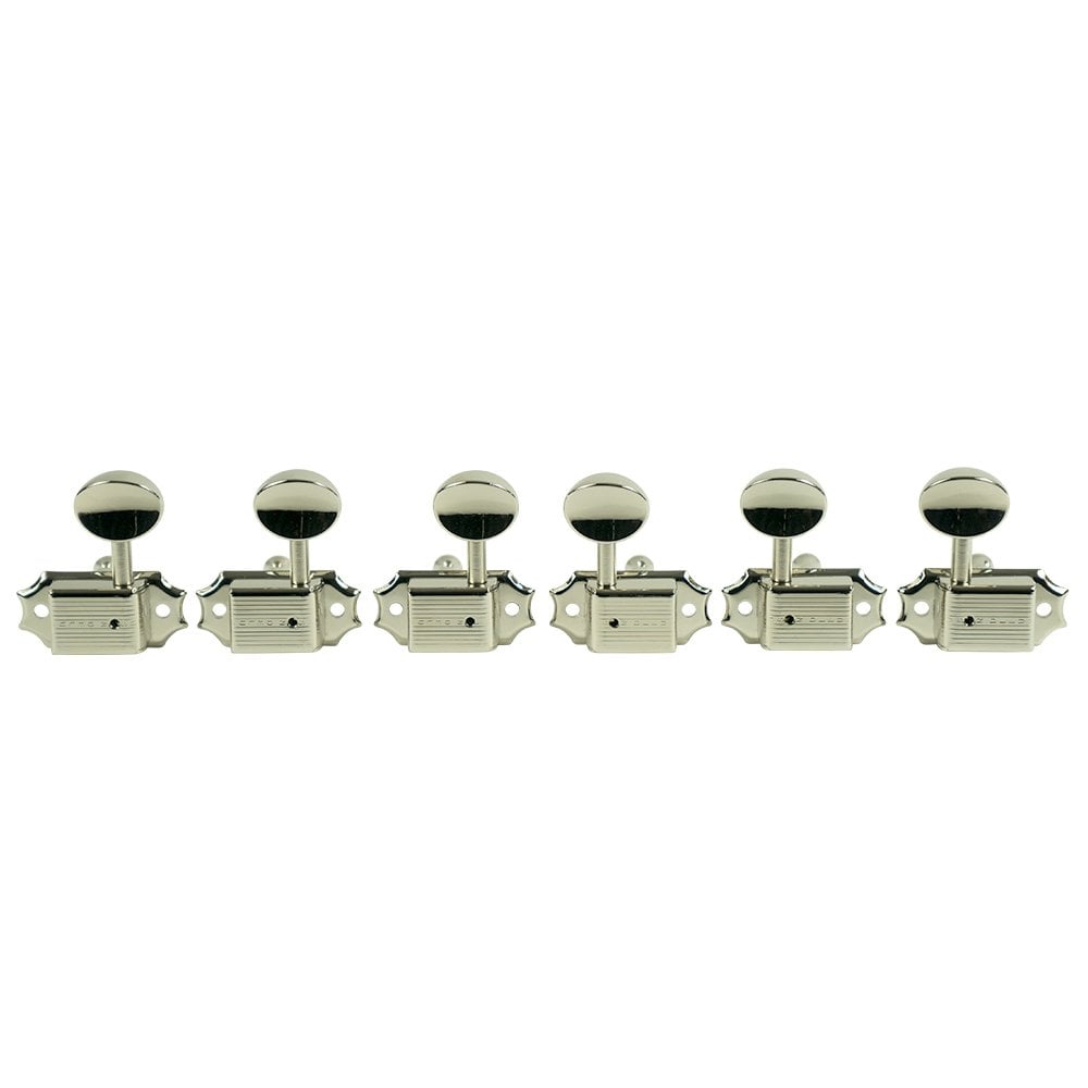 Kluson 3 Aside Metal "Butterbean" Button Tuners