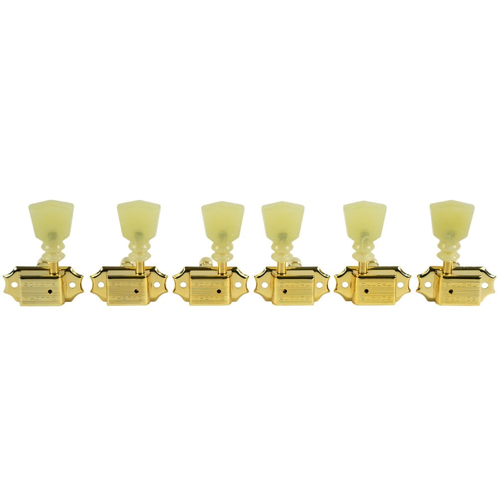 Kluson 3+3 Double Ring Button - Locking Tuner- Double Line
