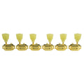 Kluson Supreme 3 + 3 Pearl Single Ring Buttons - 18:1 Gear Ratio Tuning Machines
