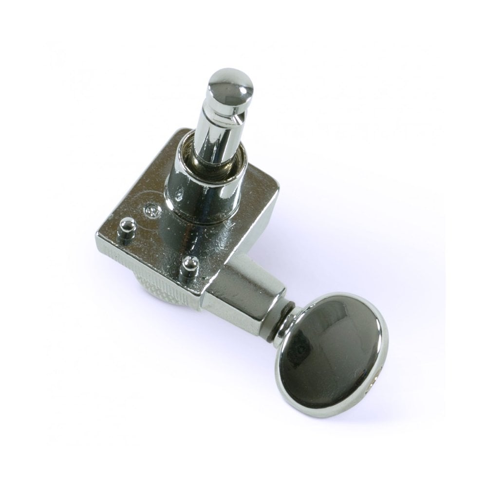 Kluson Locking Tuners For Fender USA Standards, 6 In Line - Oval Metal Button 19:1 Gear Ratio