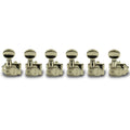 Kluson 6 In Line Revolution Series H-Mount Tuning Machines With Staggered Posts 19:1 Gear Ratio
