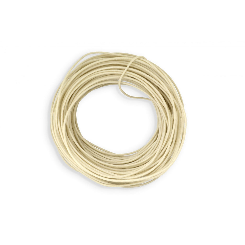 Gavitt Vintage 22 Gauge Cloth-Covered Wire, Off-White - Bulk 50 Ft Length