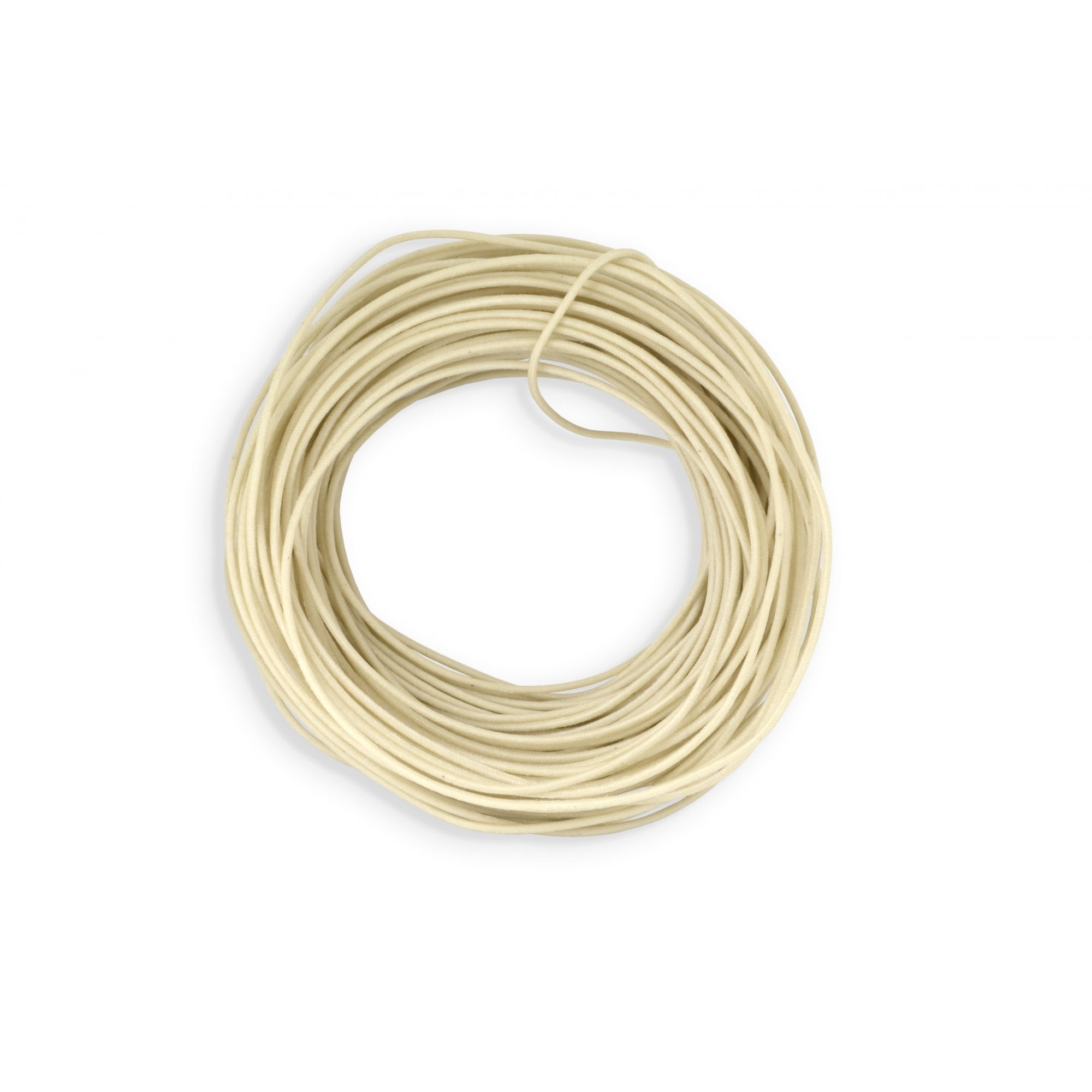 Gavitt Vintage 22 Gauge Cloth-Covered Wire, Off-White - Bulk 50 Ft Length