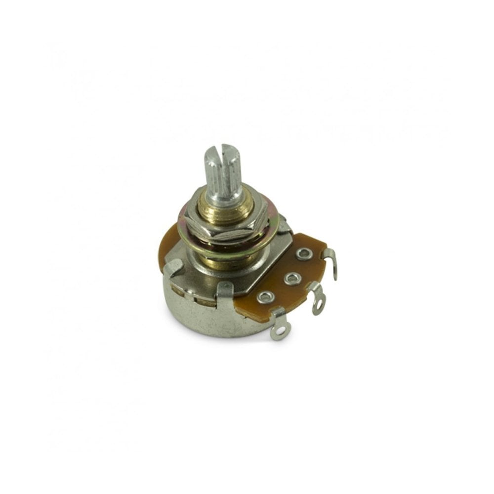 Alpha Left Hand or Reverse Taper Potentiometer 250 kohm - 500 kohm - 24 Spline