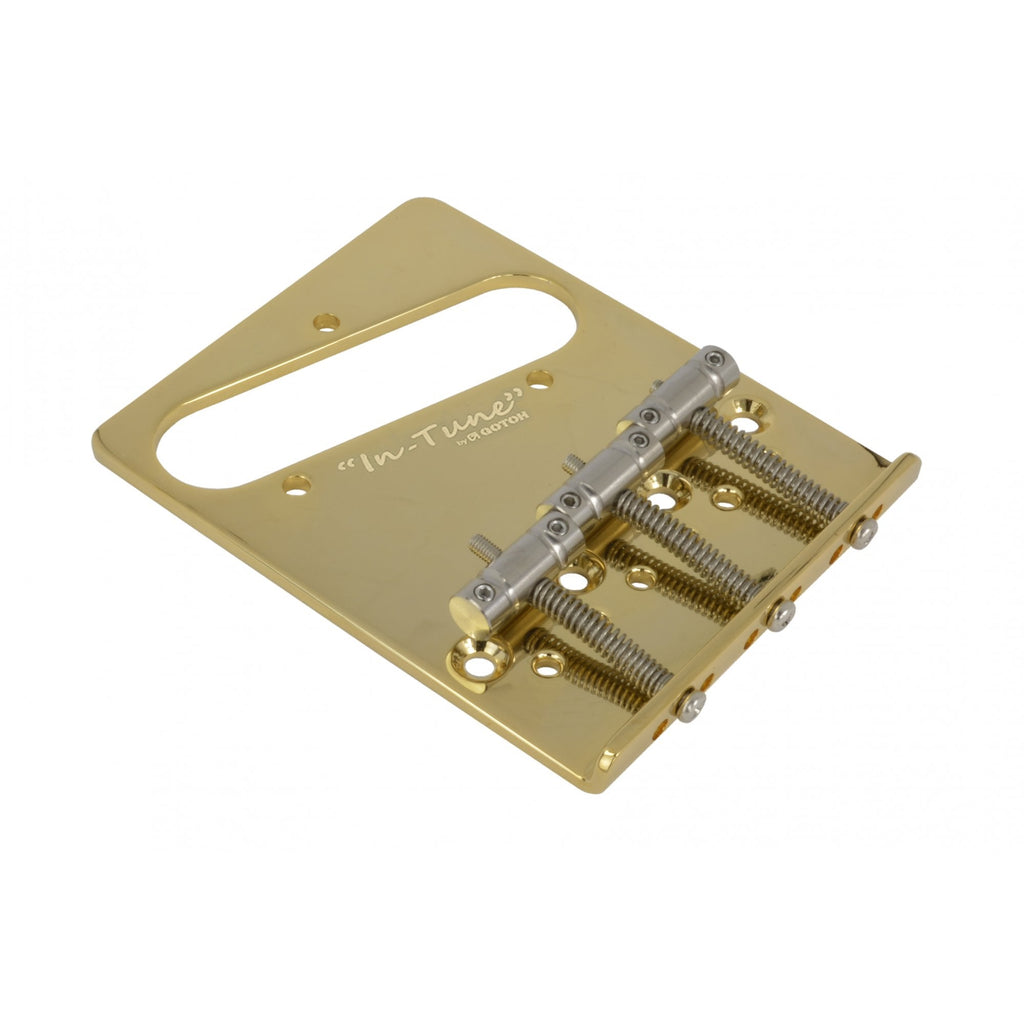 Gotoh Ti-TC2 Telecaster Replacement Bridge with Titanium "In-Tune" Saddles