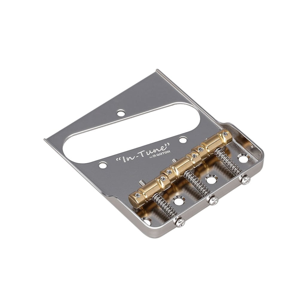 Gotoh BS-TC1S Telecaster Replacement Bridge With Brass "In-Tune" Saddles