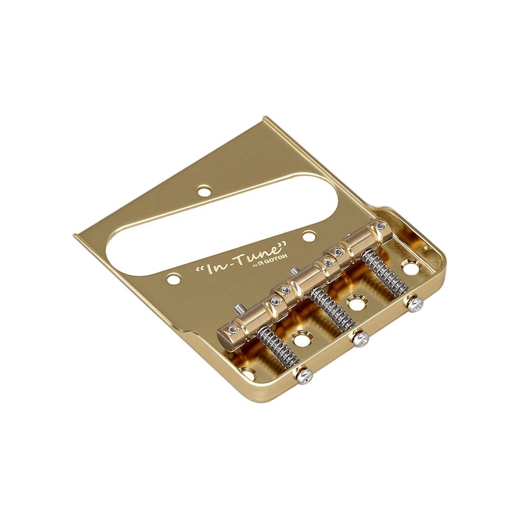 Gotoh BS-TC1S Telecaster Replacement Bridge With Brass "In-Tune" Saddles