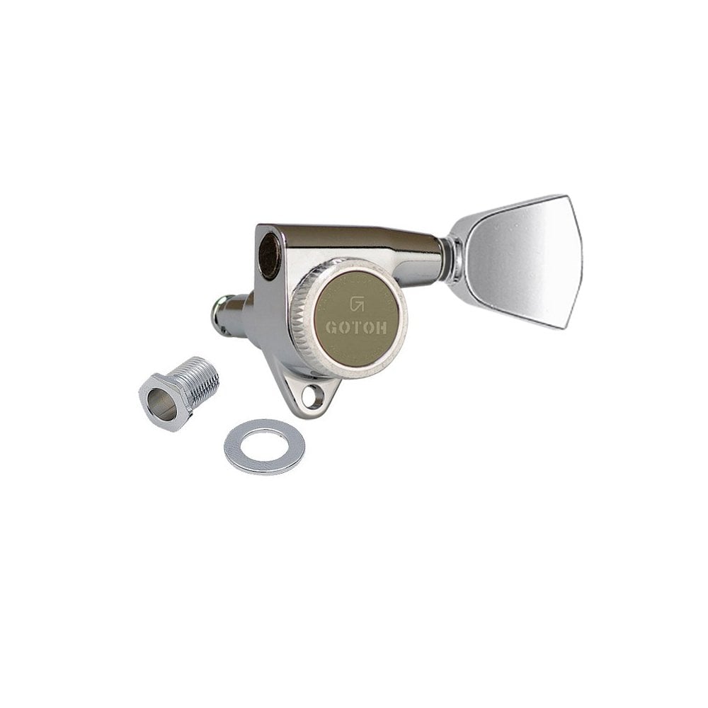 Gotoh SG301 Magnum Lock 3 Aside Traditional Tuners with Metal Tulip Buttons 18:1 Gear Ratio